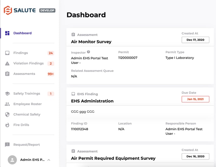 Salute Access and Permissions 2